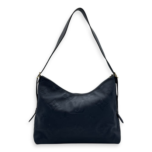 Louis Vuitton Carryall MM Blue Shoulder Bag in Empreinte Leather, Gold hardware_2