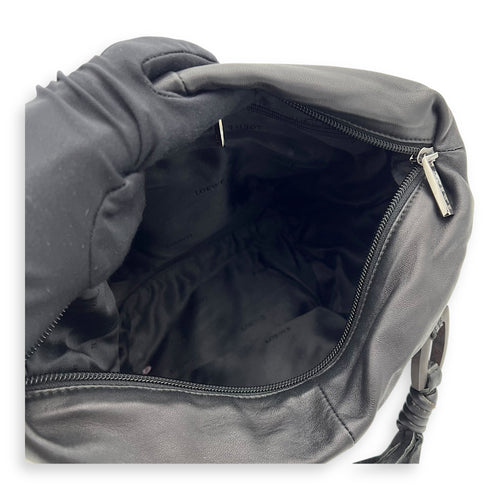 Loewe Vintage Top Handle Bag Black in Lambskin, Silver hardware_9
