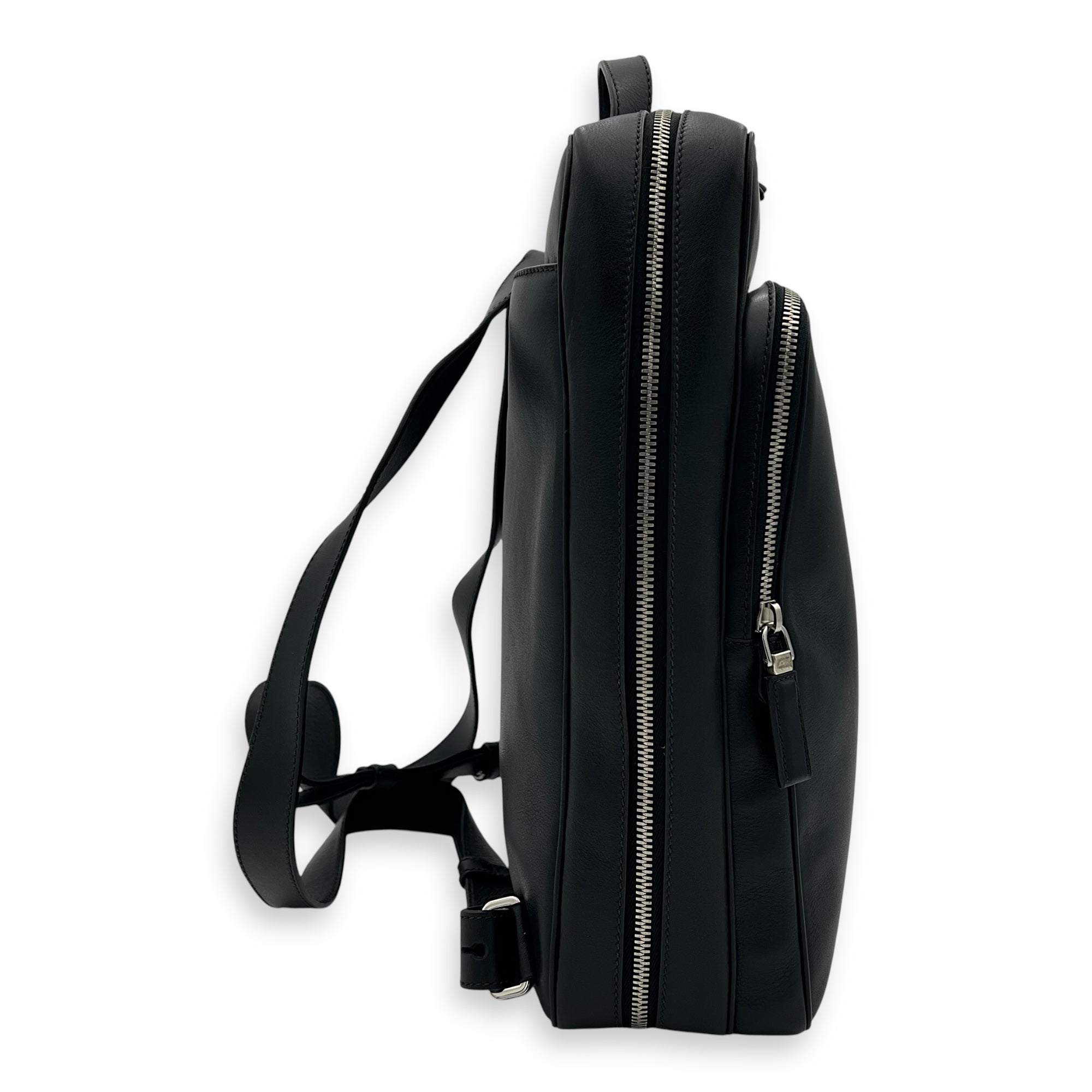 Prada Others Backpack Black in Calfskin, Silver hardware_3