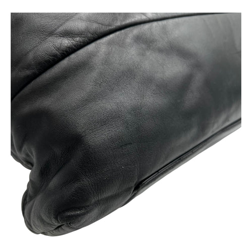 Chanel Coco Cocoon Shoulder Bag Black in Calfskin, Silver hardware_9