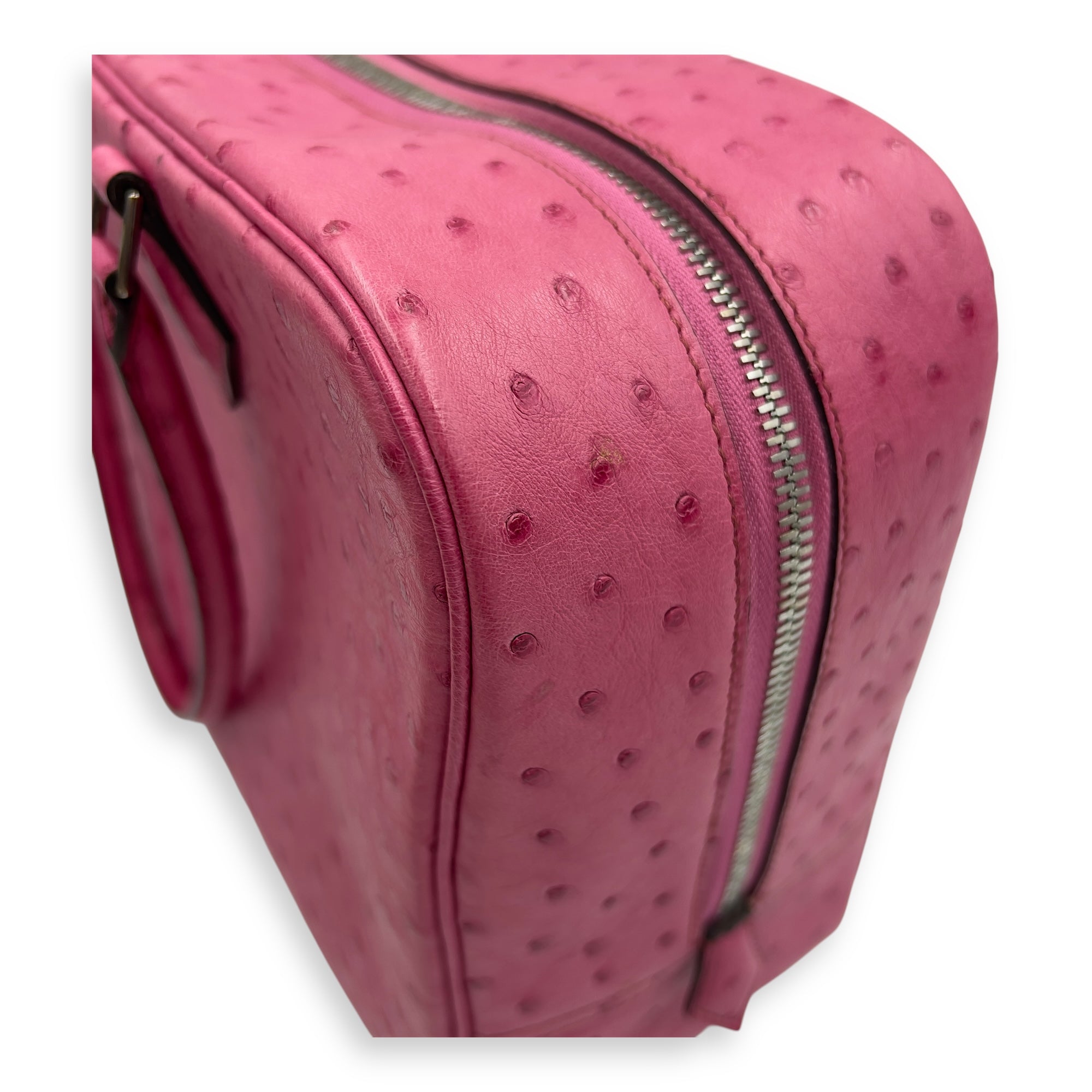 Hermès Plume Pink in Ostrich, Gold hardware_7