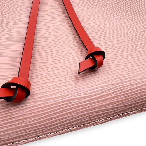 Louis Vuitton NeoNoe Bucket Bag Pink in Epi Leather, Silver hardware_9