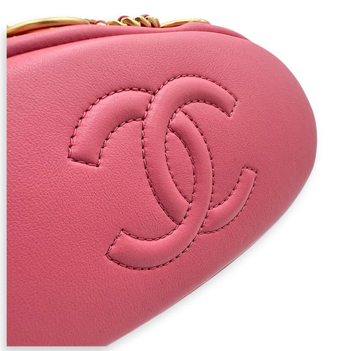 Chanel Quilted Seasonal Bucket Bag Pink in Calfskin, Gold hardware_9