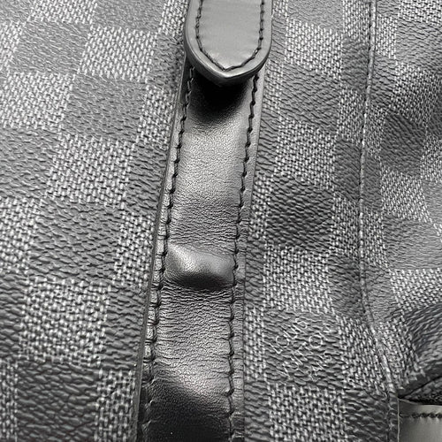 Louis Vuitton Christopher Backpack Graphite in Coated Canvas, Silver hardware_9