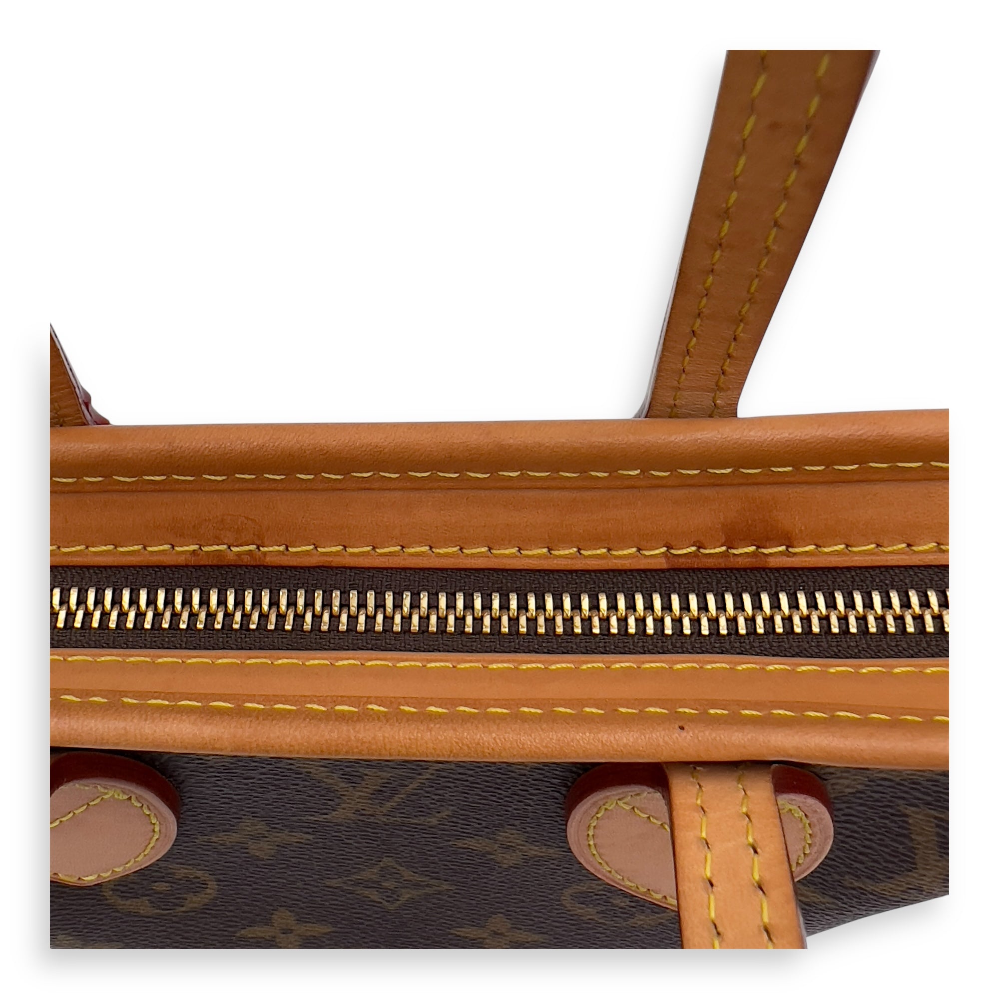 Louis Vuitton Neverfull Crossbody Bag BB Brown in Monogram Coated Canvas, Gold hardware_7