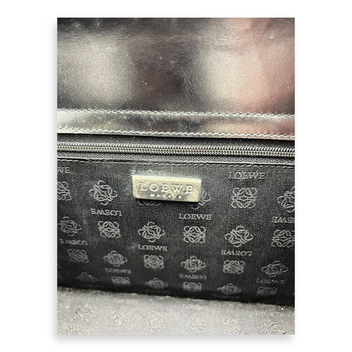 Loewe Vintage Top Handle Bag Black in Calfskin, Silver hardware_1