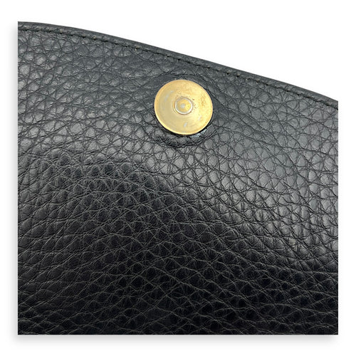 Gucci Soho Crossbody Bag Black in Calfskin, Gold hardware_2