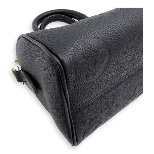 Louis Vuitton Speedy Bandouliere Top Handle Bag 20 Black in Empreinte Leather, Gold hardware_11