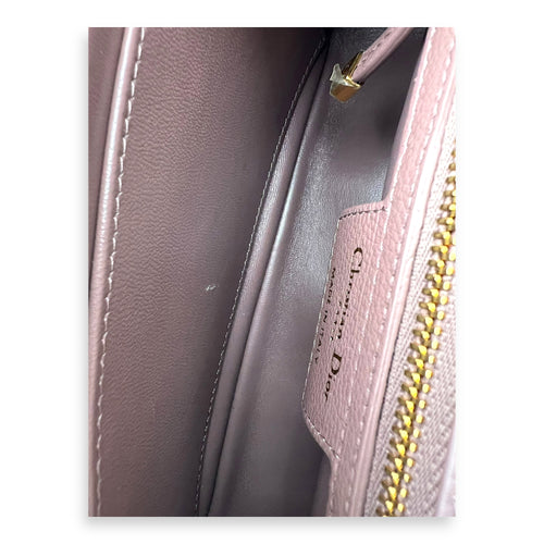 Dior Caro Shoulder Bag Purple in Calfskin, Gold hardware_7