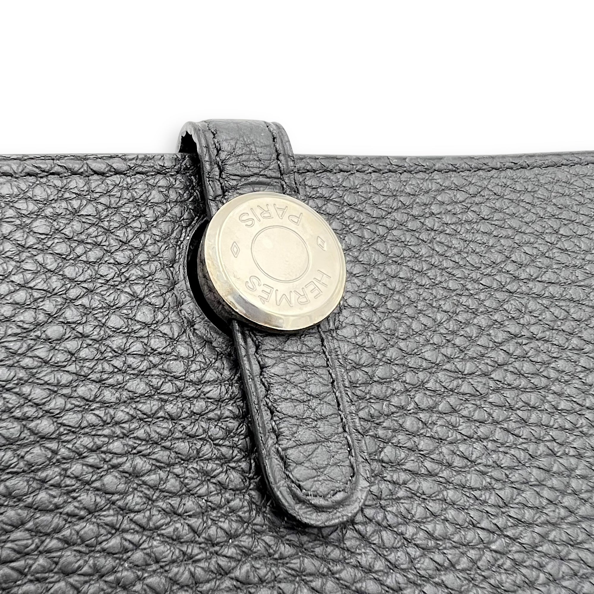 Hermès Dogon Duo Black in Clemence, Palladium hardware_8