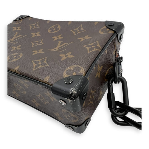 Louis Vuitton Soft Trunk Shoulder Bag Brown in Monogram Coated Canvas, Black hardware_8