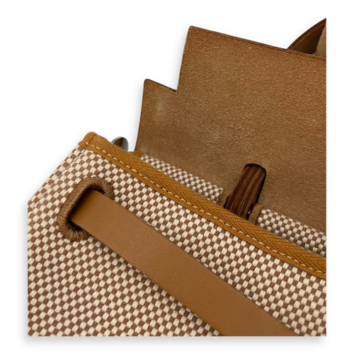 Hermès Herbag 31 Vache Hunter Natural / Sable / Écru Shoulder Bag in Canvas, Palladium hardware_5