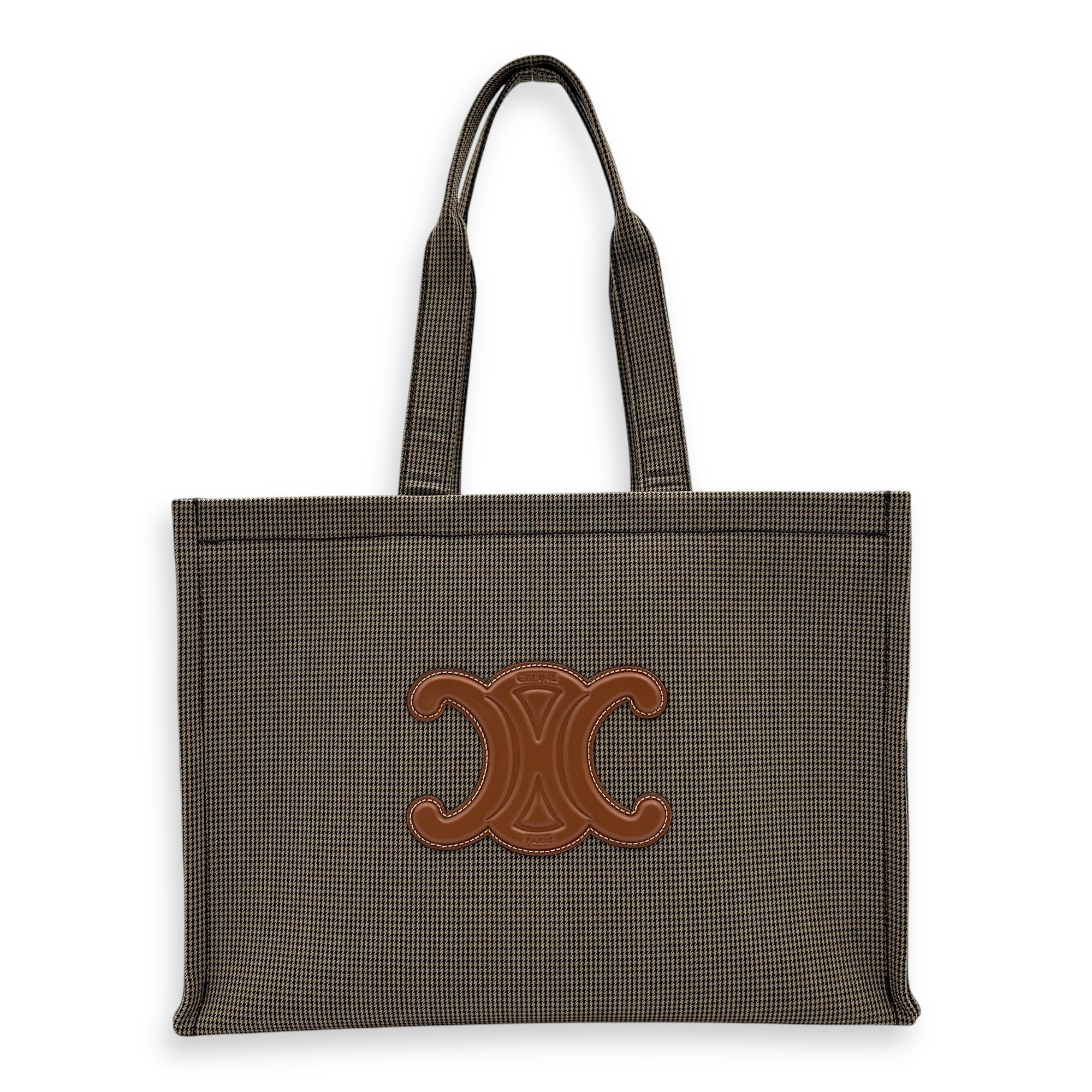 Celine Cabas Tote Bag Large Brown in Canvas_1