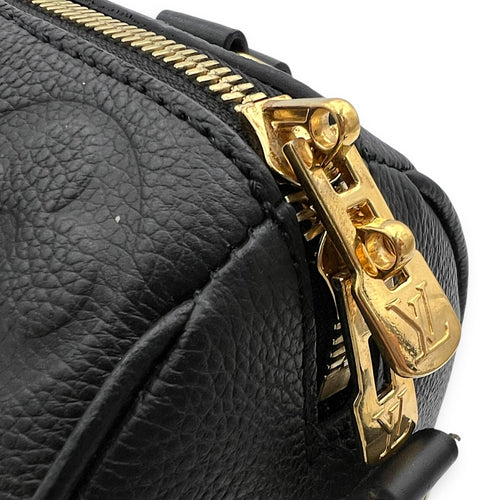Louis Vuitton Speedy Bandouliere Top Handle Bag 20 Black in Empreinte Leather, Gold hardware_9