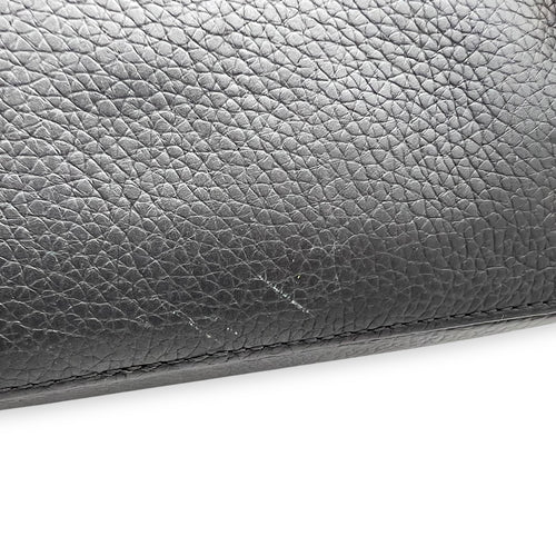 Louis Vuitton Capucines Top Handle Bag Black in Calfskin, Gold hardware_9