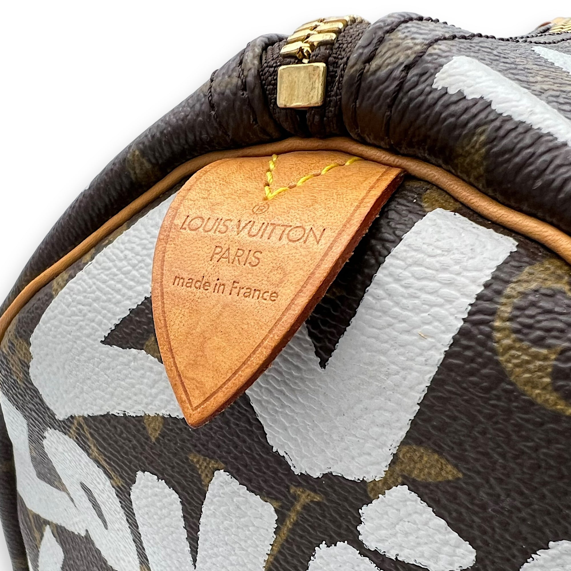 Louis Vuitton Stephen Sprouse Keepall 50 Brown Duffle Bag in Coated Canvas, Gold hardware_9