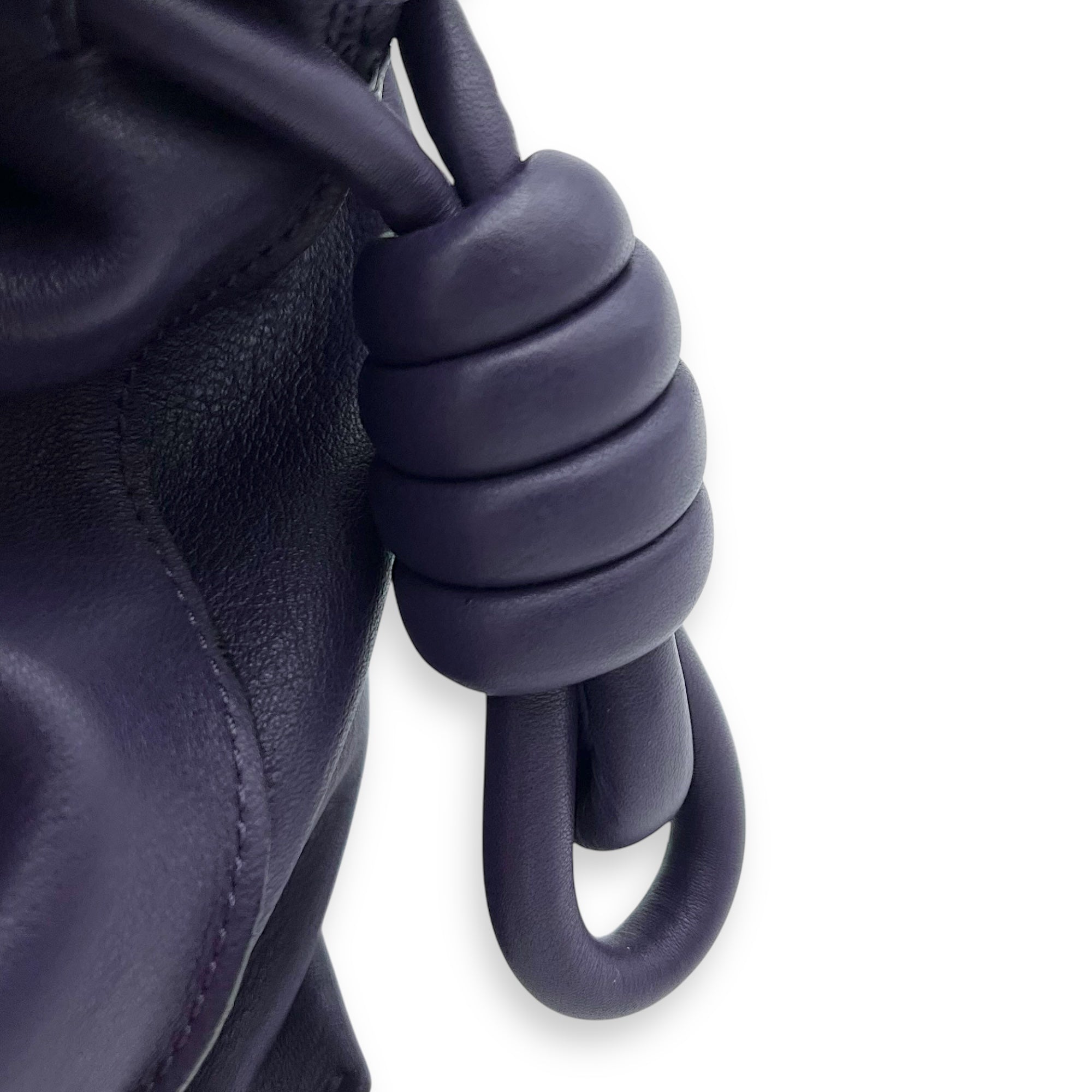 Loewe Flamenco Shoulder Bag Purple in Lambskin, Silver hardware_9