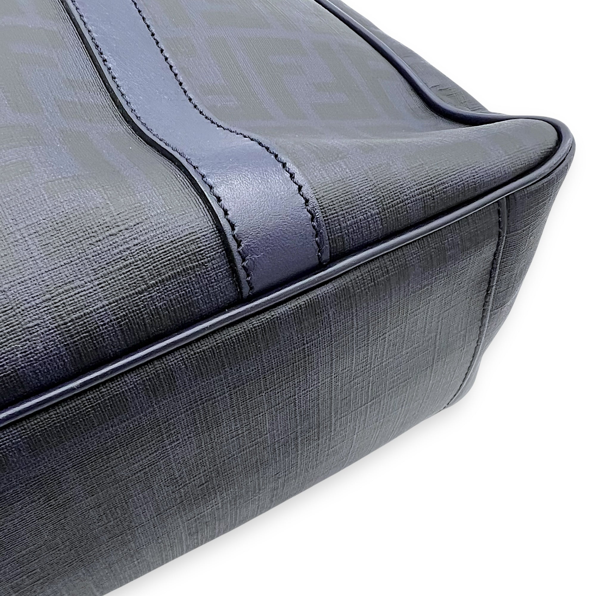 Fendi FF Zucca Tote Bag Blue in Others, Silver hardware_11