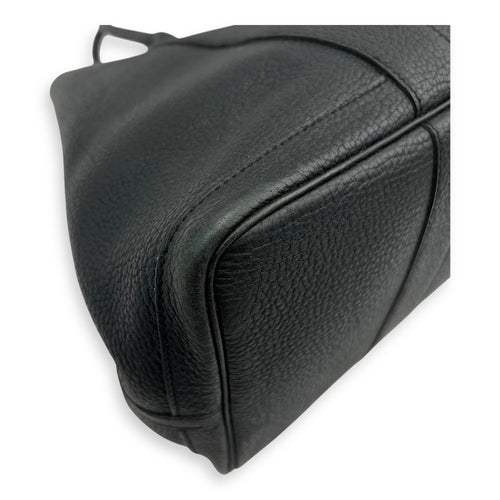 Hermès Garden Party 36 Black Top Handle Bag in Clemence, Silver hardware_9