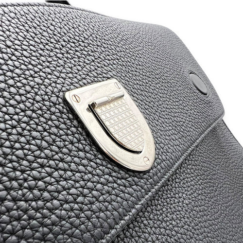 Dior Diorever Top Handle Bag Black in Calfskin, Silver hardware_9