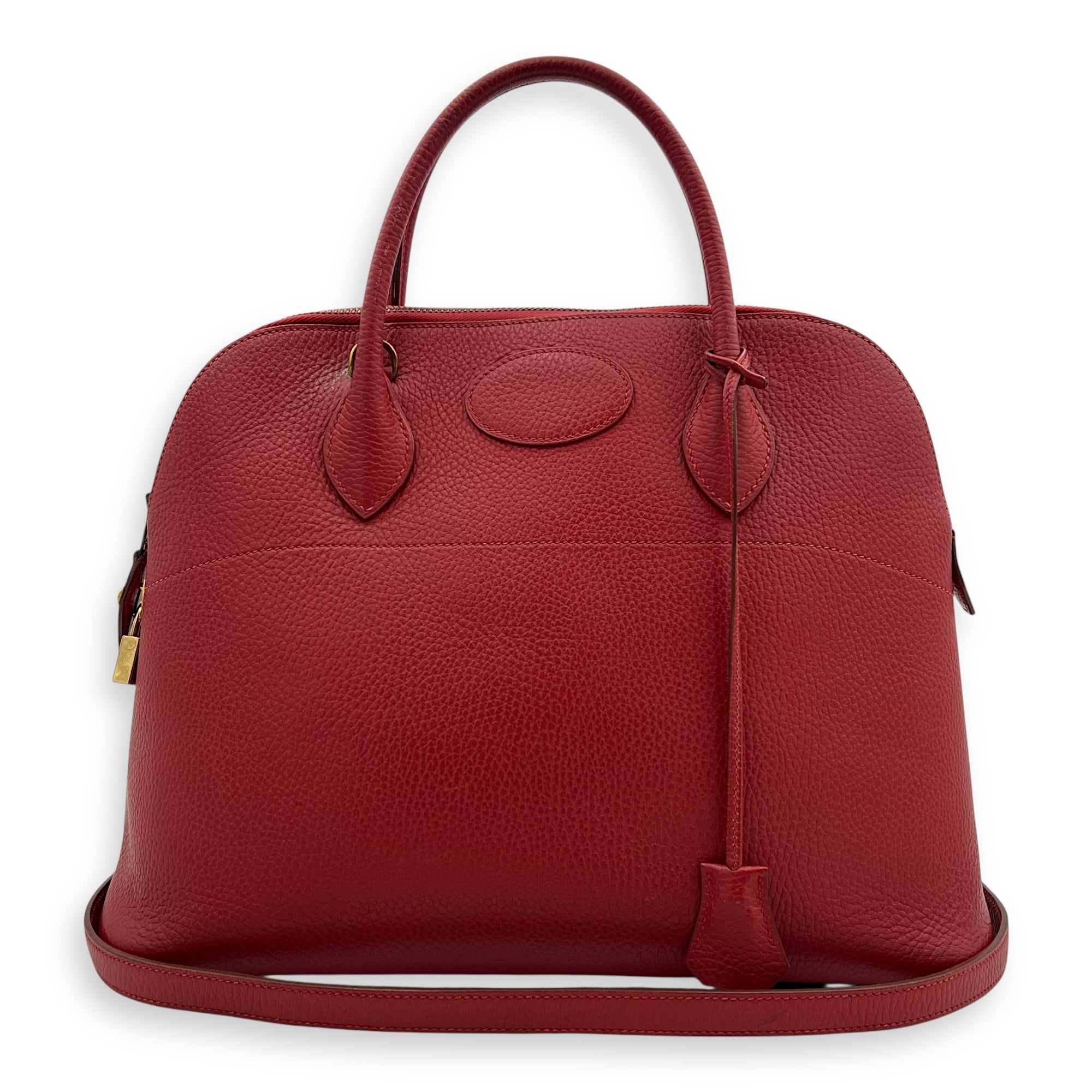 Hermès Bolide Red in Others, Gold hardware_9