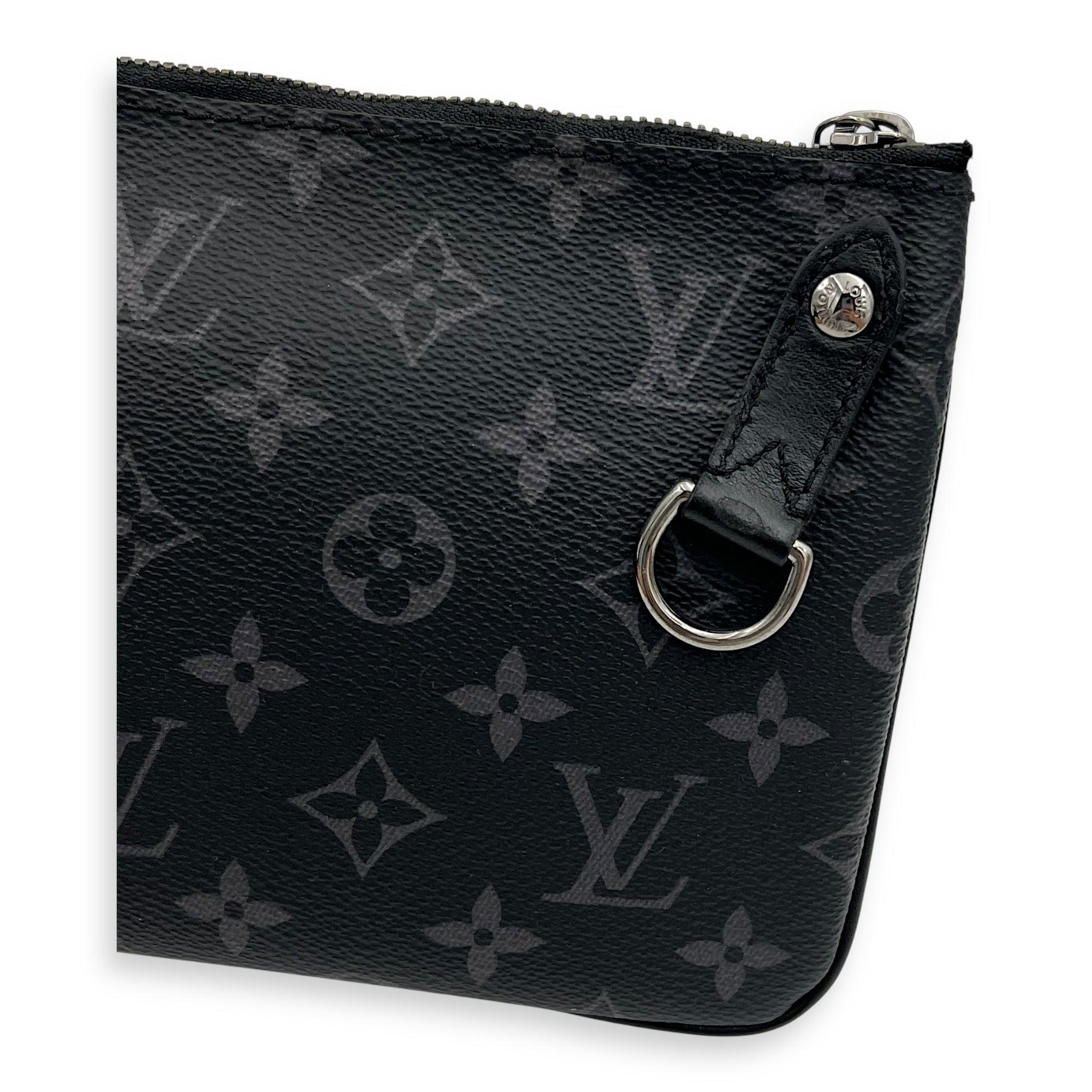 Louis Vuitton Trio Messenger Grey in Monogram Coated Canvas, Silver hardware_10