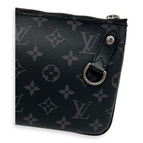 Louis Vuitton Trio Messenger Grey in Monogram Coated Canvas, Silver hardware_10
