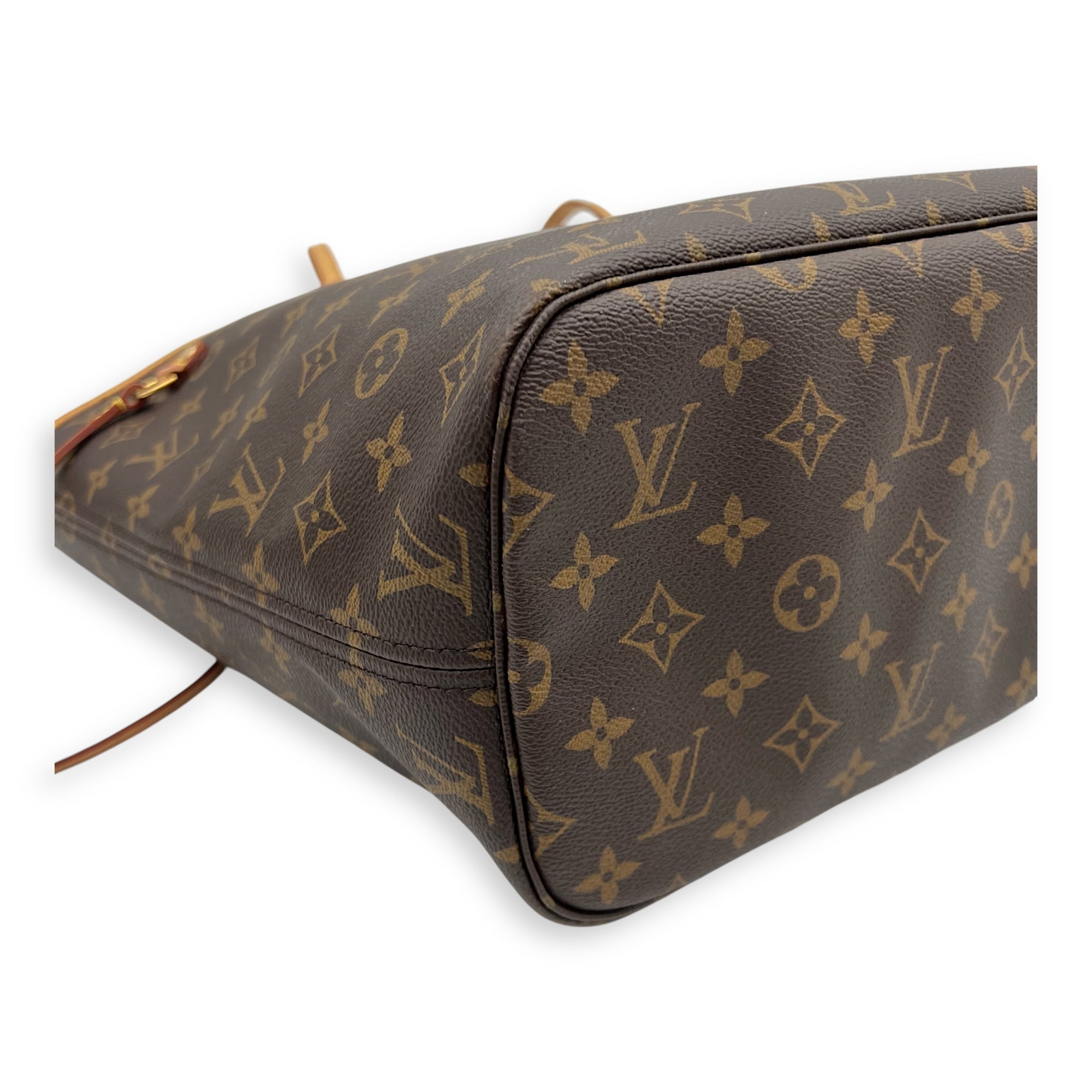 Louis Vuitton Neverfull Tote Bag MM Brown in Monogram Coated Canvas, Gold hardware_1