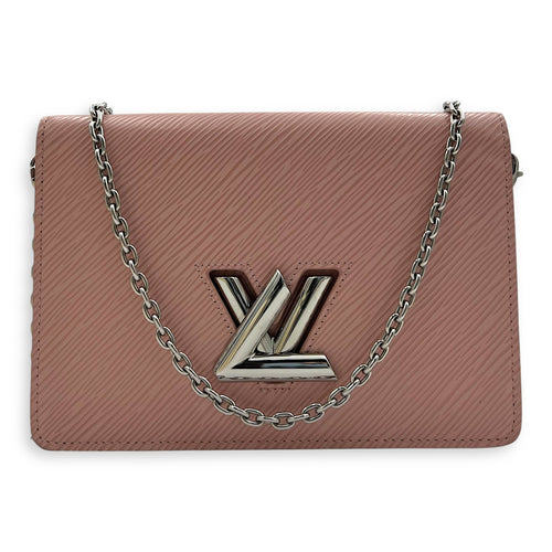 Louis Vuitton Twist Wallet On Chain Pink in Epi Leather, Silver hardware_9
