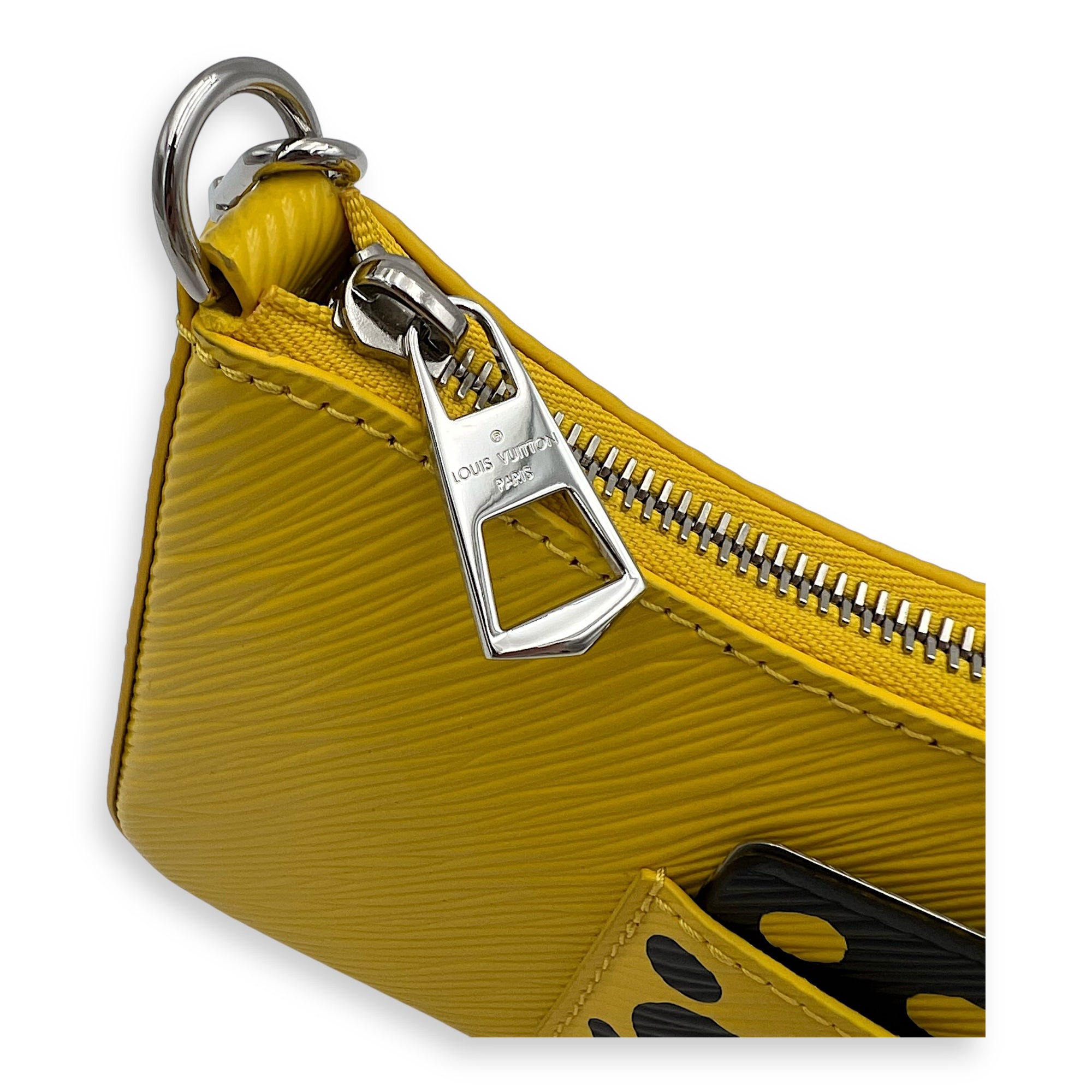 Louis Vuitton Marellini x Yayoi Kusama Shoulder Bag in Epi Leather, Silver hardware_8