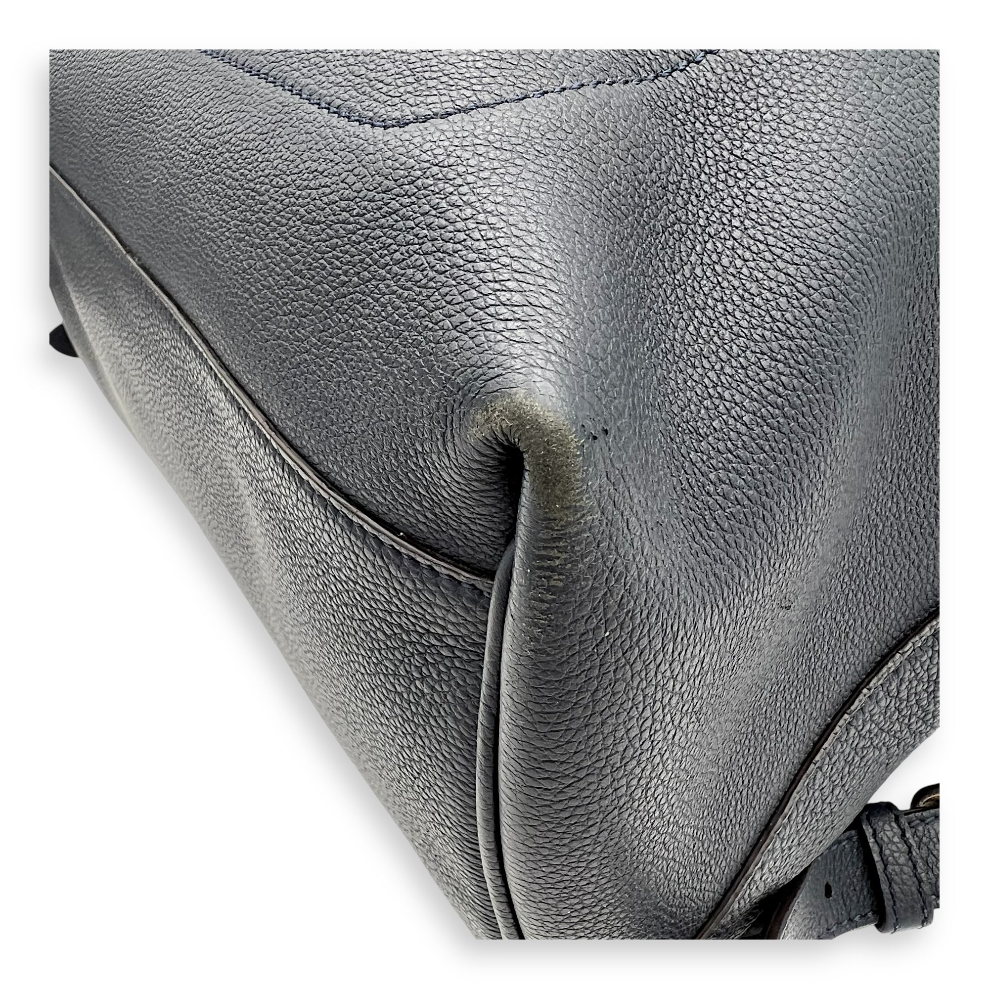 Fendi Chiodo Backpack Blue in Calfskin, Silver hardware_8