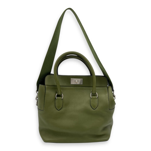 Hermès Toolbox 26 Vert Anglais Top Handle Bag in Swift, Palladium hardware_1