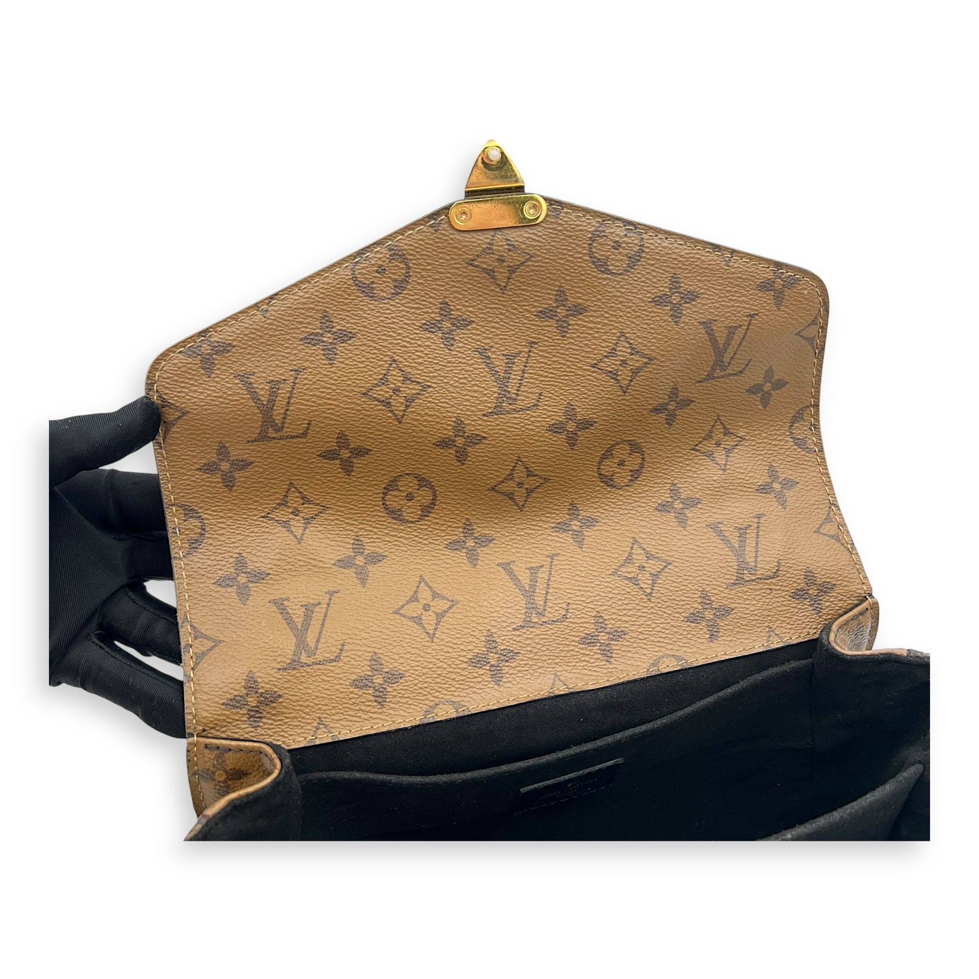 Louis Vuitton Metis Crossbody Bag Brown in Monogram Coated Canvas, Gold hardware_7