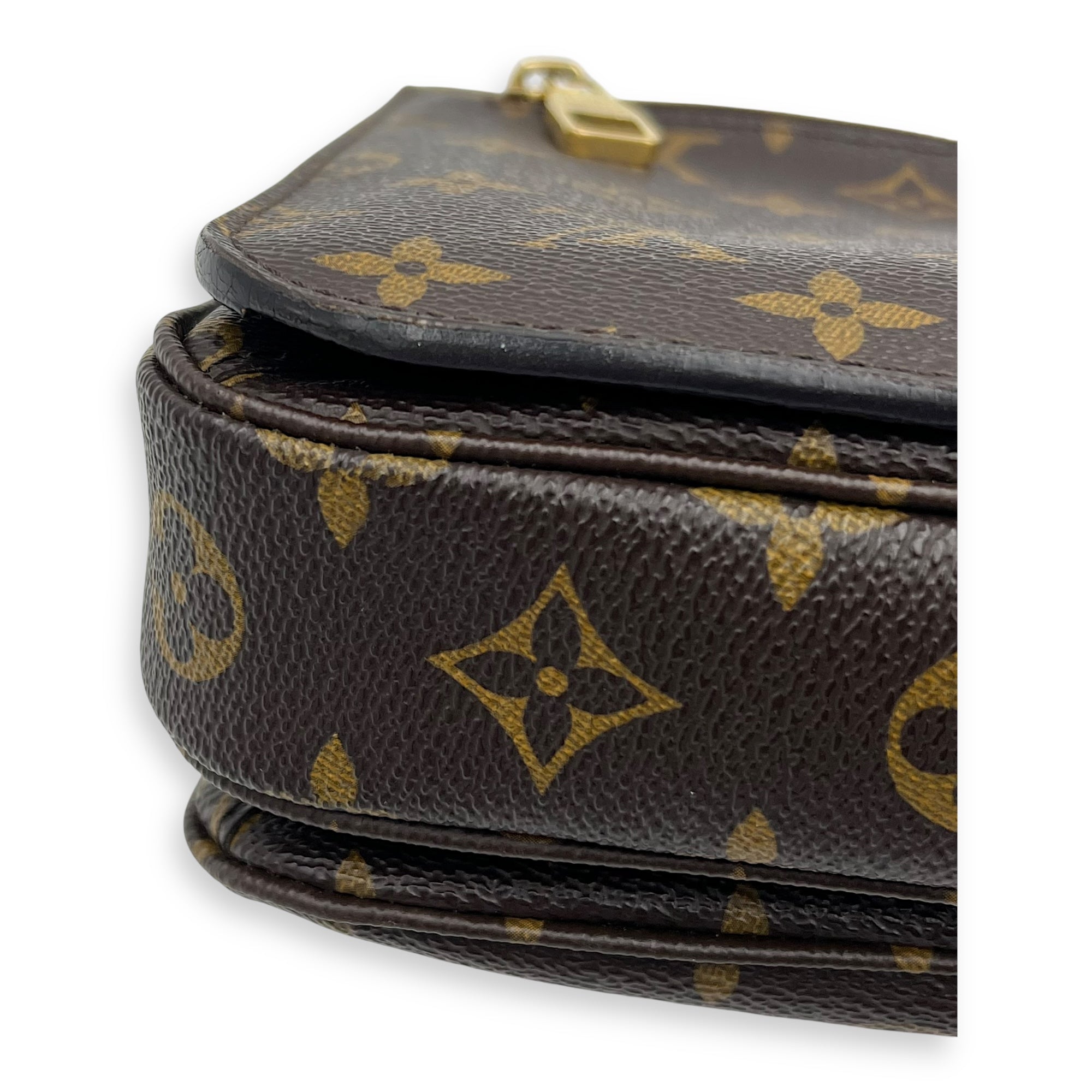 Louis Vuitton Metis Crossbody Bag Brown in Monogram Coated Canvas, Gold hardware_5
