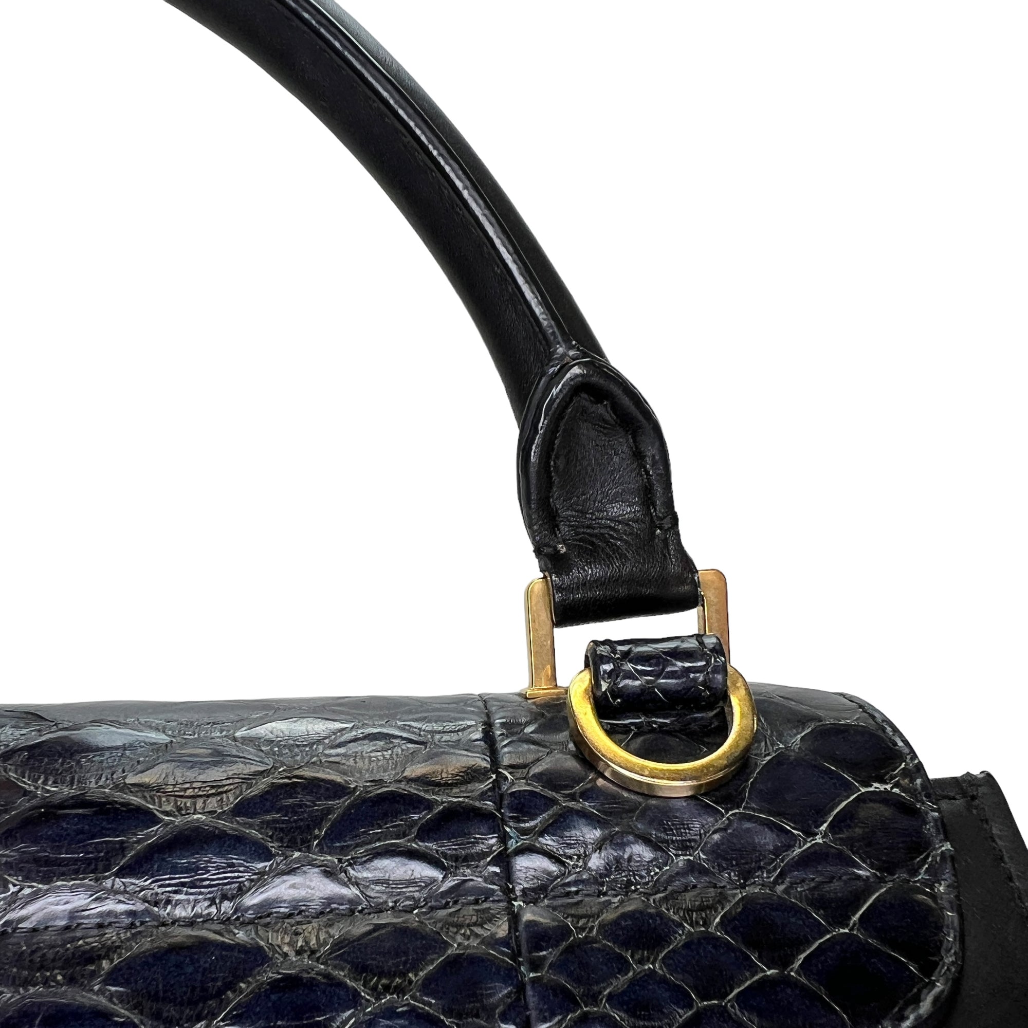 Trapeze Small Multi-colour Top Handle Bag in Calfskin, Gold hardware