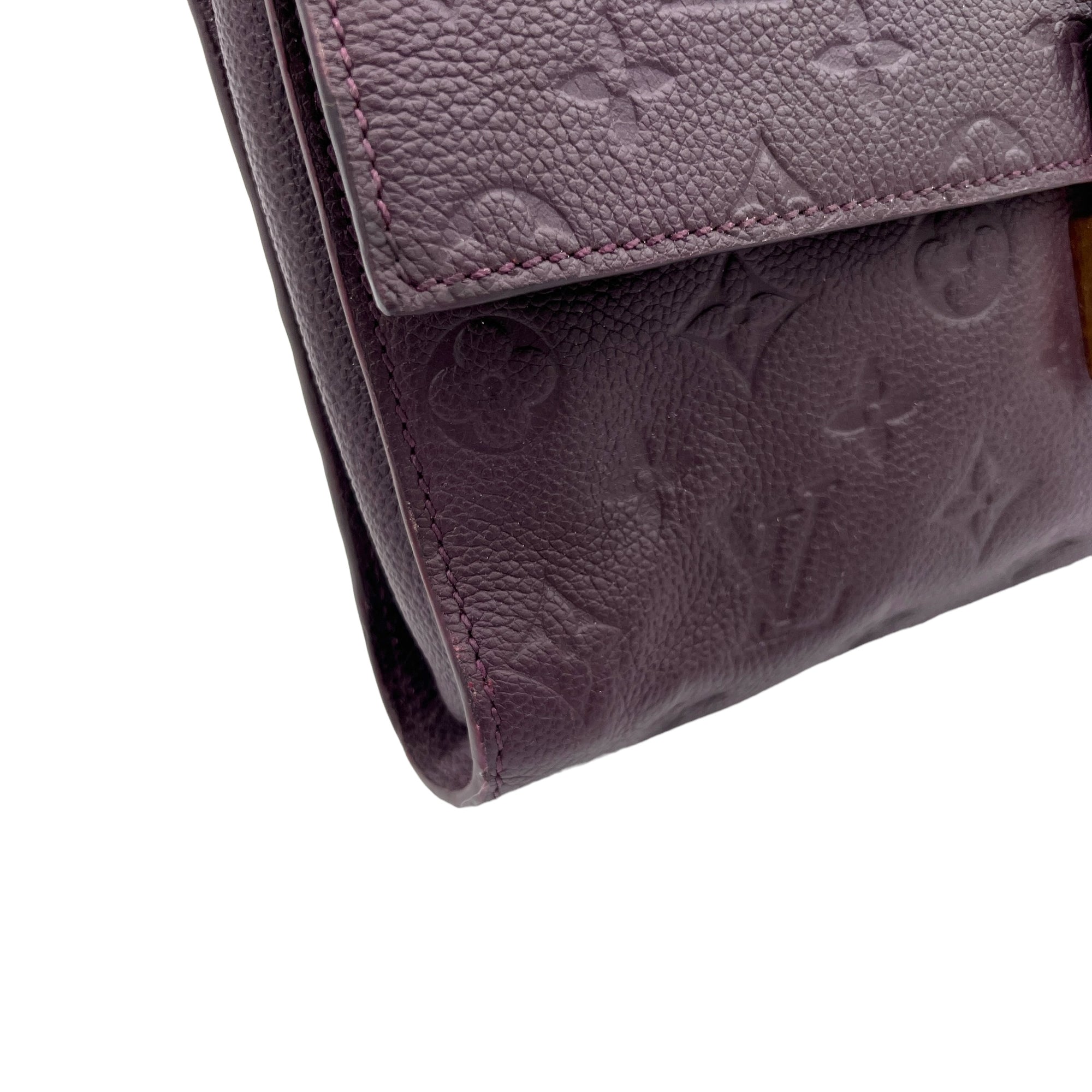 Fascinante Purple Crossbody Bag in Calfskin, Gold hardware