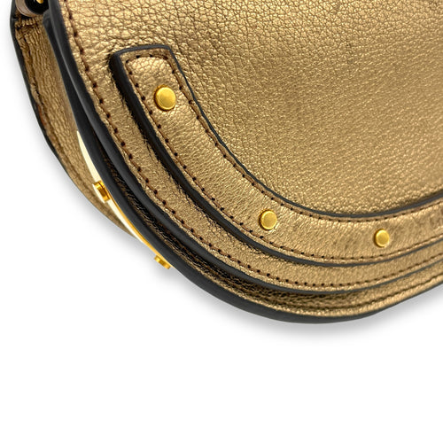 Nile Clutch Mini Gold in Calfskin , Gold Hardware