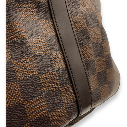 Speedy Bandouliere 30 Damier Ebene Top Handle Bag in Coated Canvas, Gold hardware