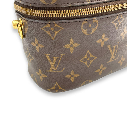 Reverse Vanity Bag PM Brown in Monogram Coated Canvas, Gold hardware