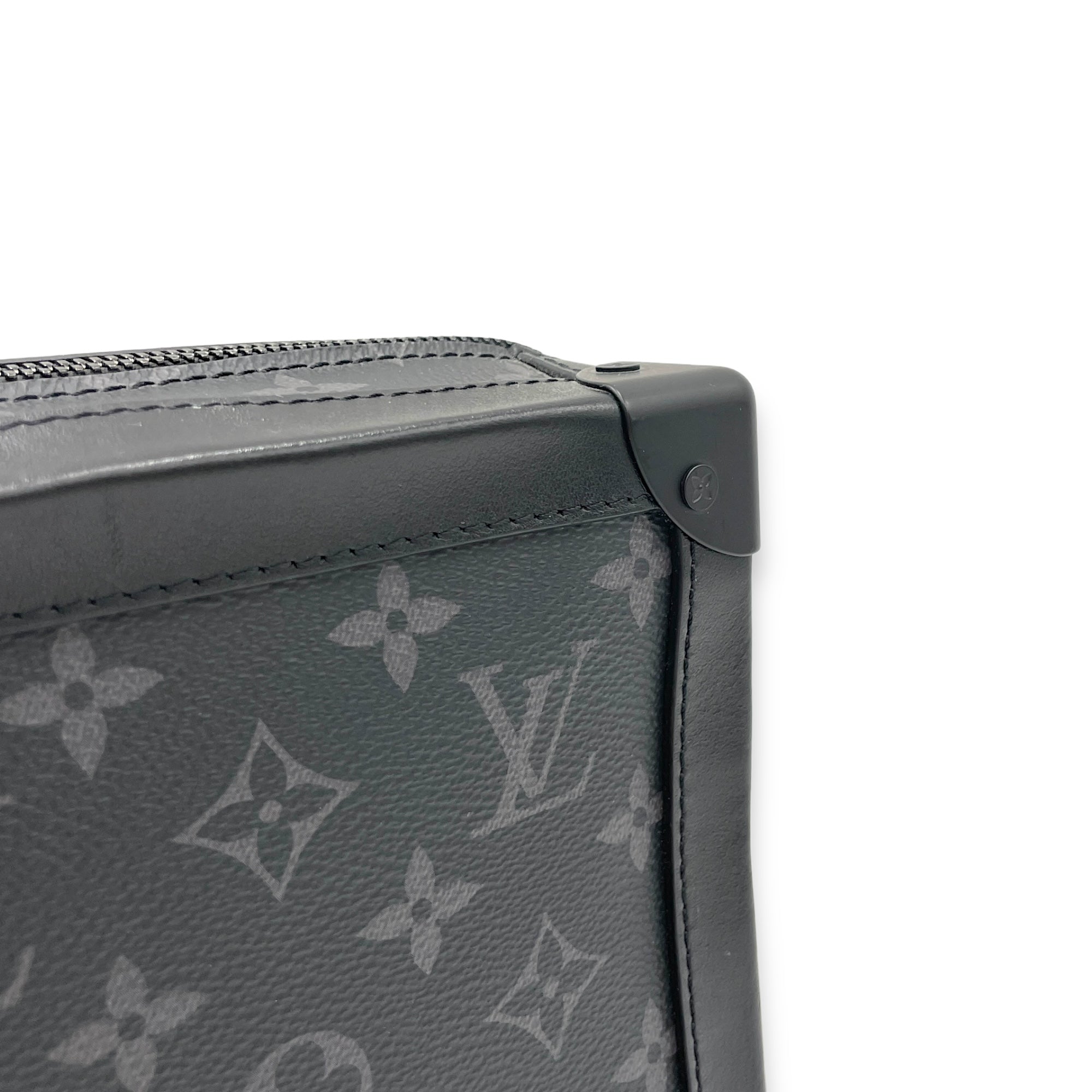 Louis Vuitton Soft Trunk Crossbody Bag Medium Black in