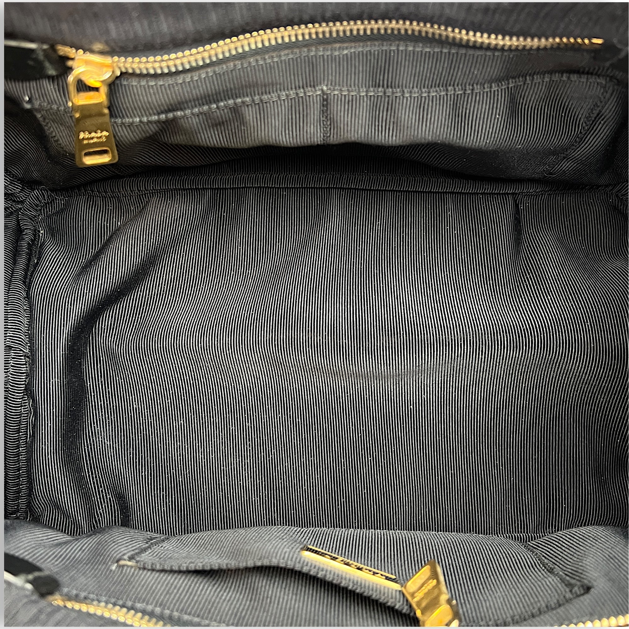 Canapa Black Top Handle Bag in Fabric, Gold hardware