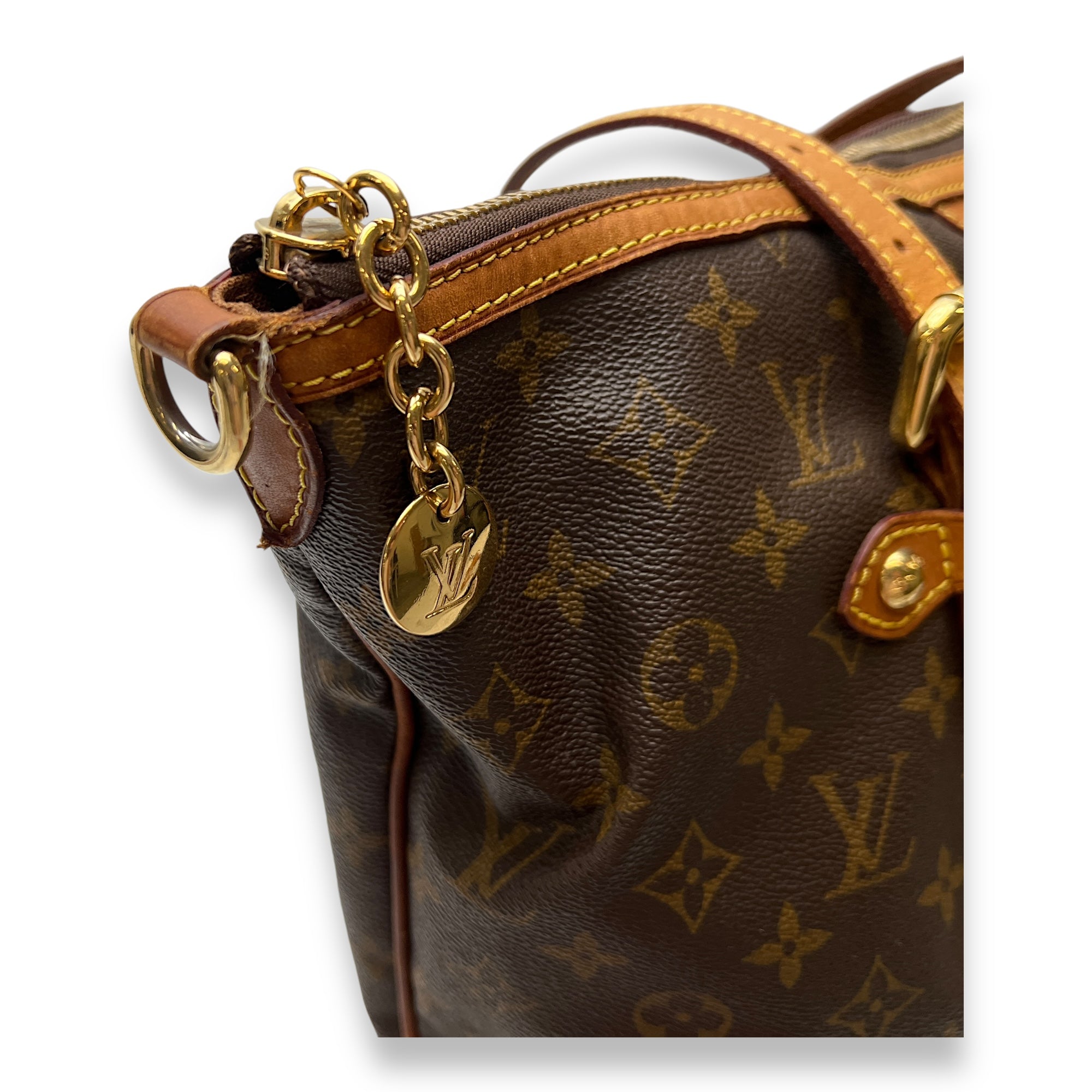 Palermo GM Top handle bag in Monogram coated canvas, Gold Hardware