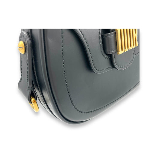 D-fence Saddle Crossbody bag in Calfskin, Gold Hardware