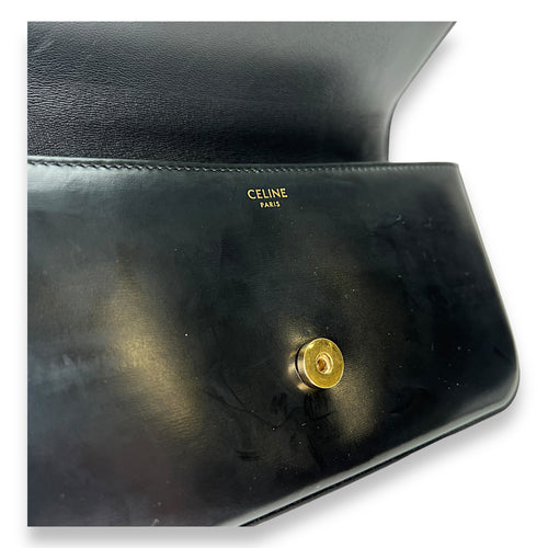 Triomphe Shoulder Bag  Black in Calfskin , Gold Hardware