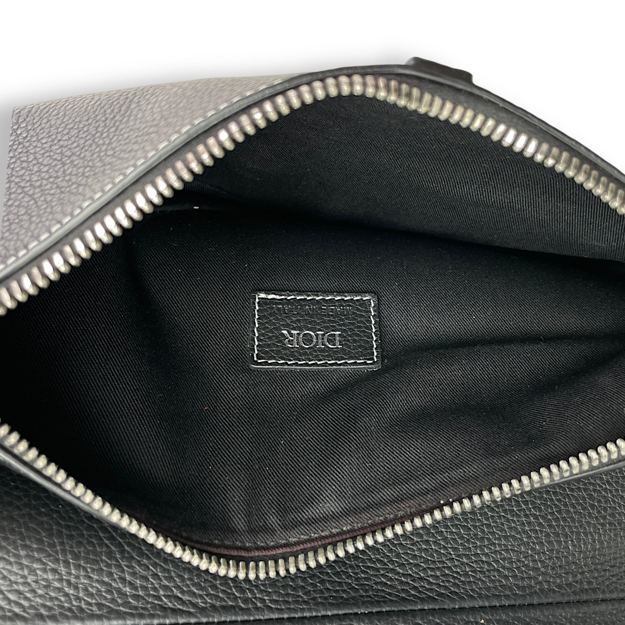 Saddle One Size Shoulder bag in Calfskin, Silver Hardware