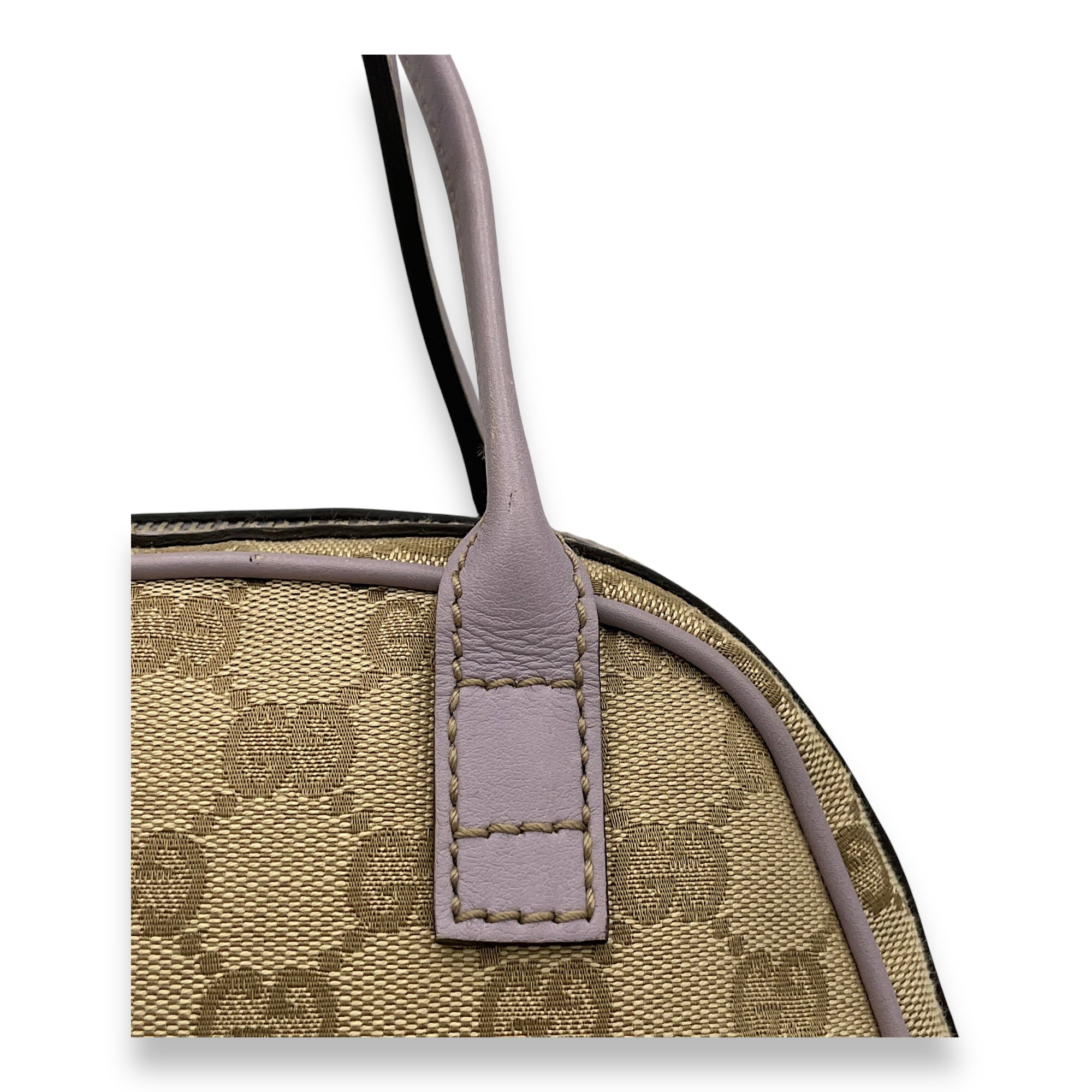 Abbey Mini Top handle bag in Jacquard, Gold Hardware