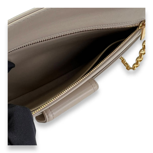 Diordouble Clutch in Calfskin, Gold Hardware