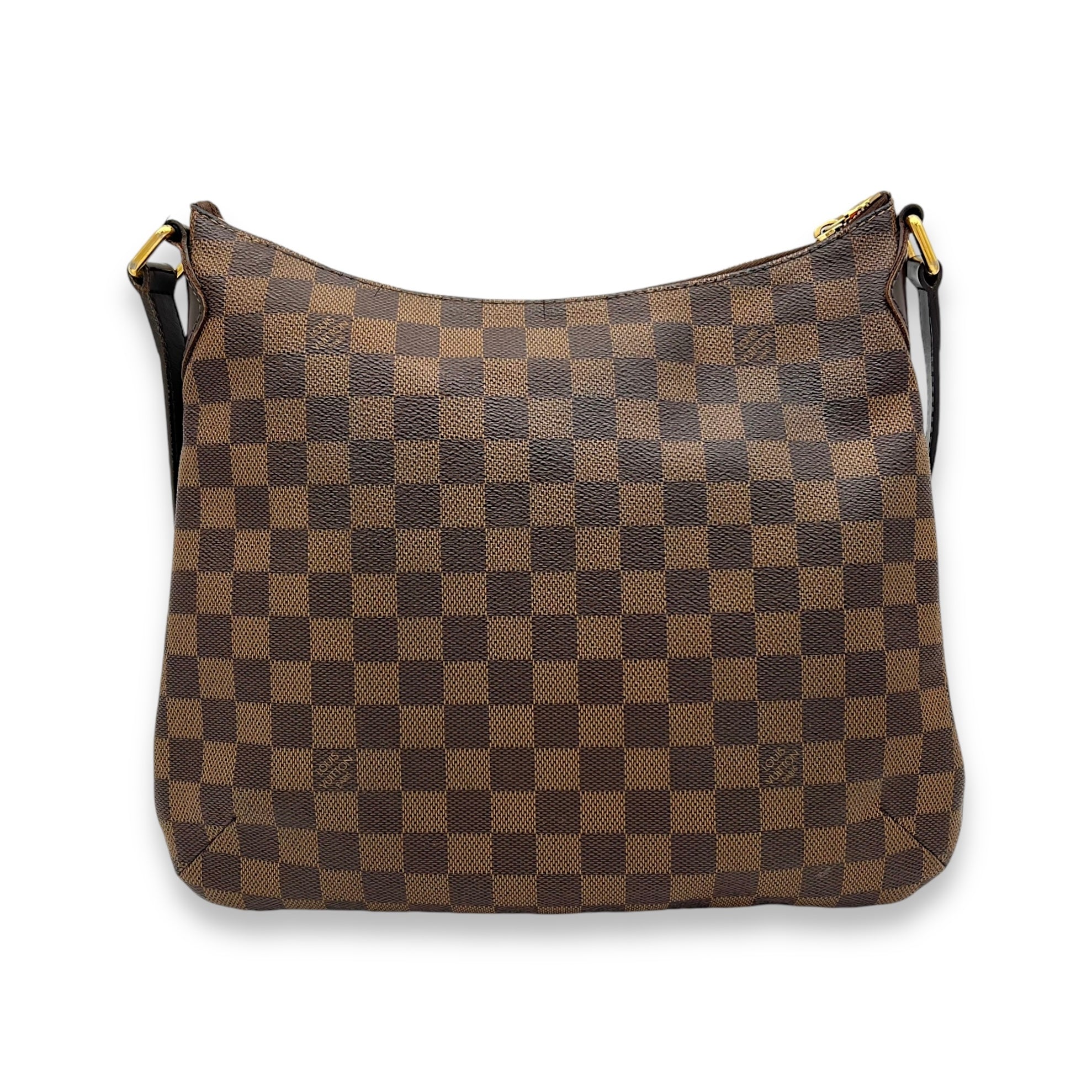 Bloomsbury Crossbody Bag Damier Ebene in Coated Canvas, Gold hardware