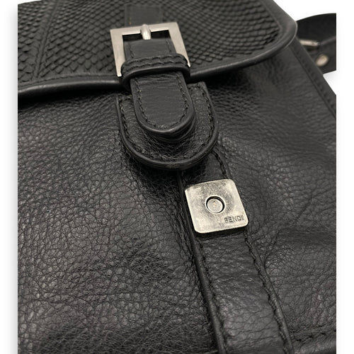 Others  Messenger Bag Black in Calfskin, Silver