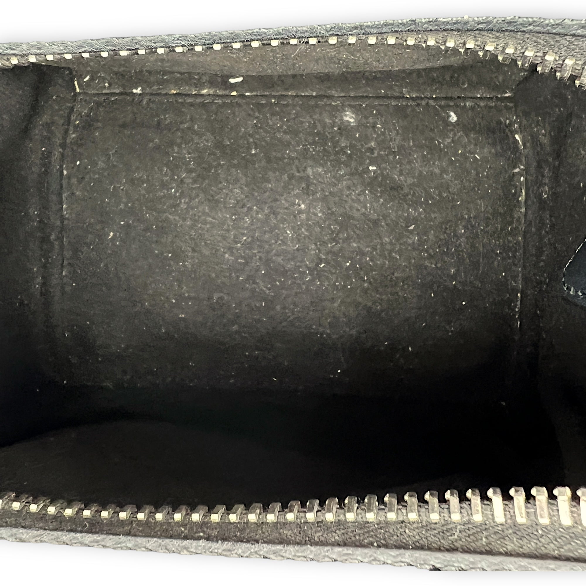 HDG Mini Black Top Handle Bag in Lizard Embossed Calfskin, Silver hardware